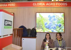 Daniela Aguirre y Consuelo Dejo Ramírez,  de Gloria Agro Foods, productoras y exportadoras de arándanos que también suministran directamente a los Países Bajos desde Perú.